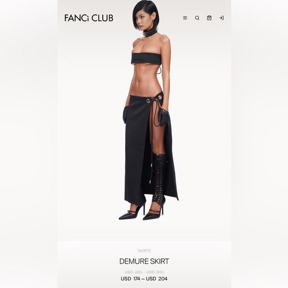 Fanci Club Set - U Up Send Pic top / Demure skirt - Picture 5 of 6